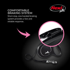 FLEXI Classic Tape retractable dog leash shown from a side angle.