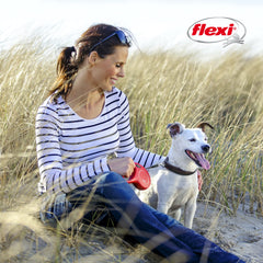 FLEXI Classic Tape retractable dog leash with the tape extended.