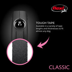 FLEXI Classic Tape retractable dog leash close-up of the tape guidance opening.