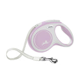 FLEXI Comfort Tape retractable dog leash shown from the front in pink and rose.