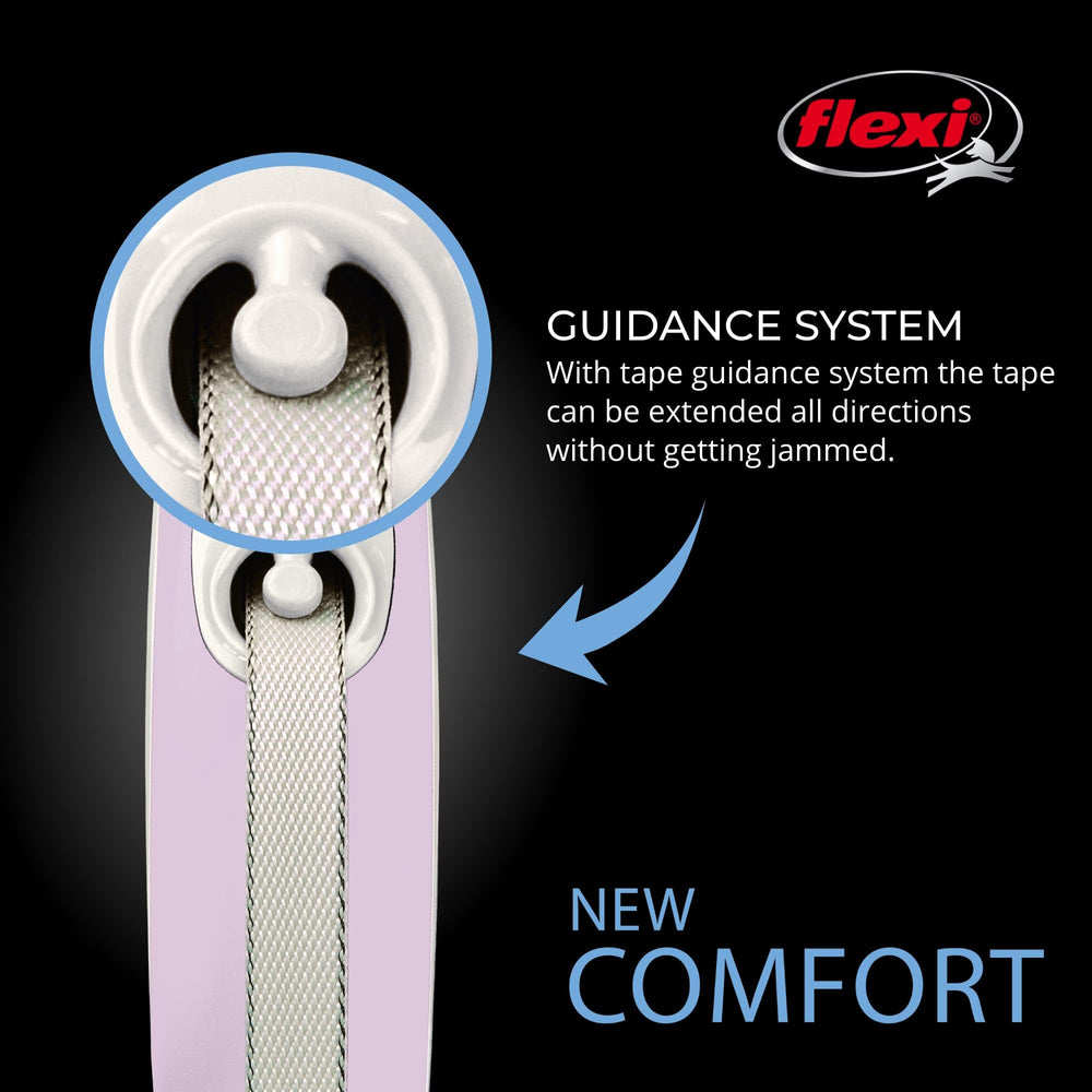 FLEXI Comfort Tape retractable dog leash shown from the handle side.