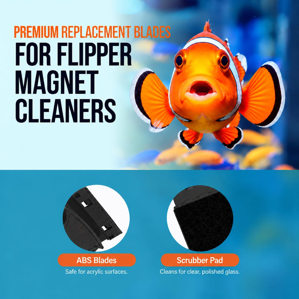 FL!PPER Max replacement scraper blades shown as a five-piece set.