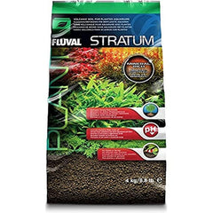 Fluval Plant and Shrimp Stratum 8.8 lb bag shown from the front.