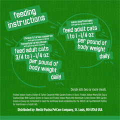 Friskies Indoor Wet Cat Food served in a cat dish.