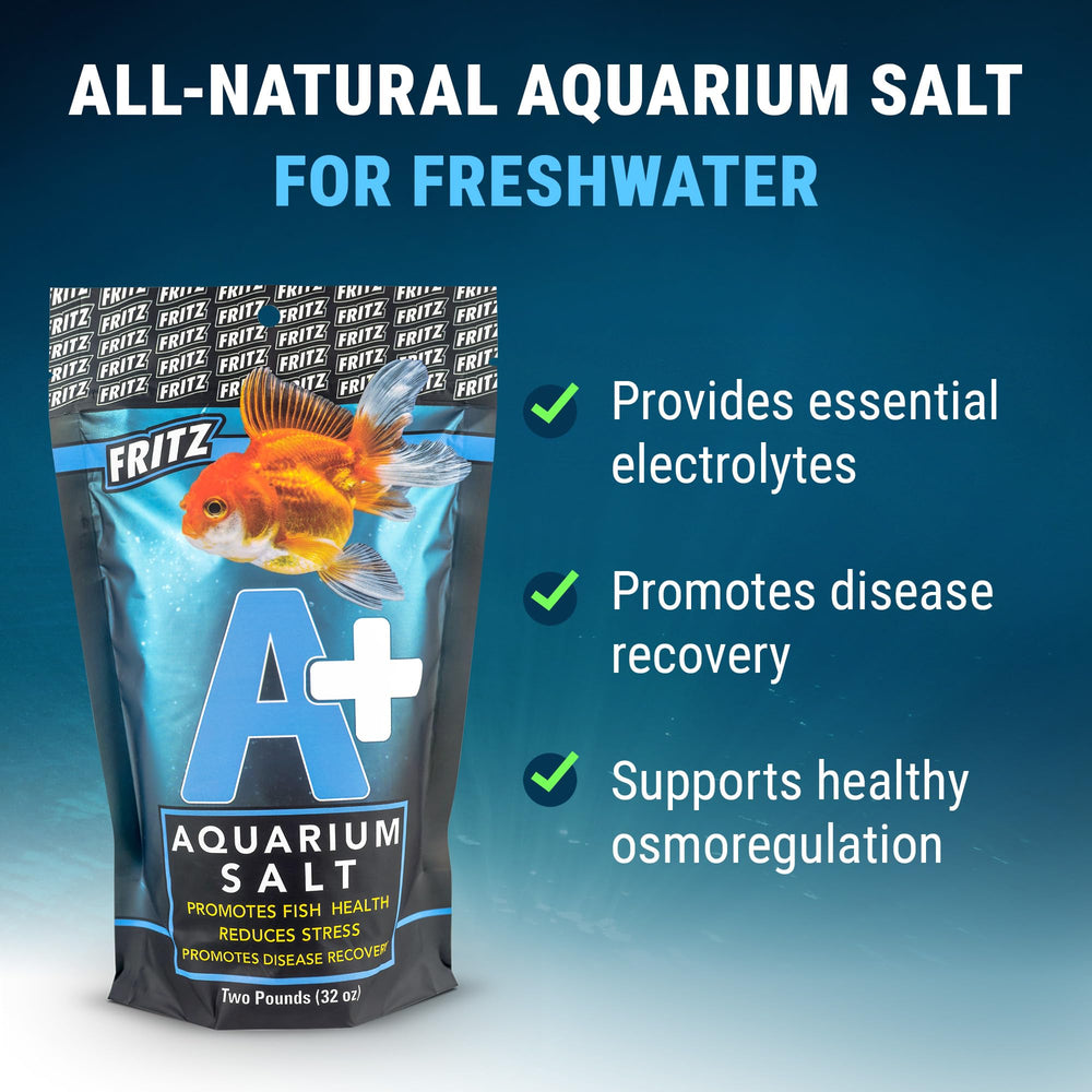 Fritz Aquatics A+ Aquarium Salt package shown from the side.