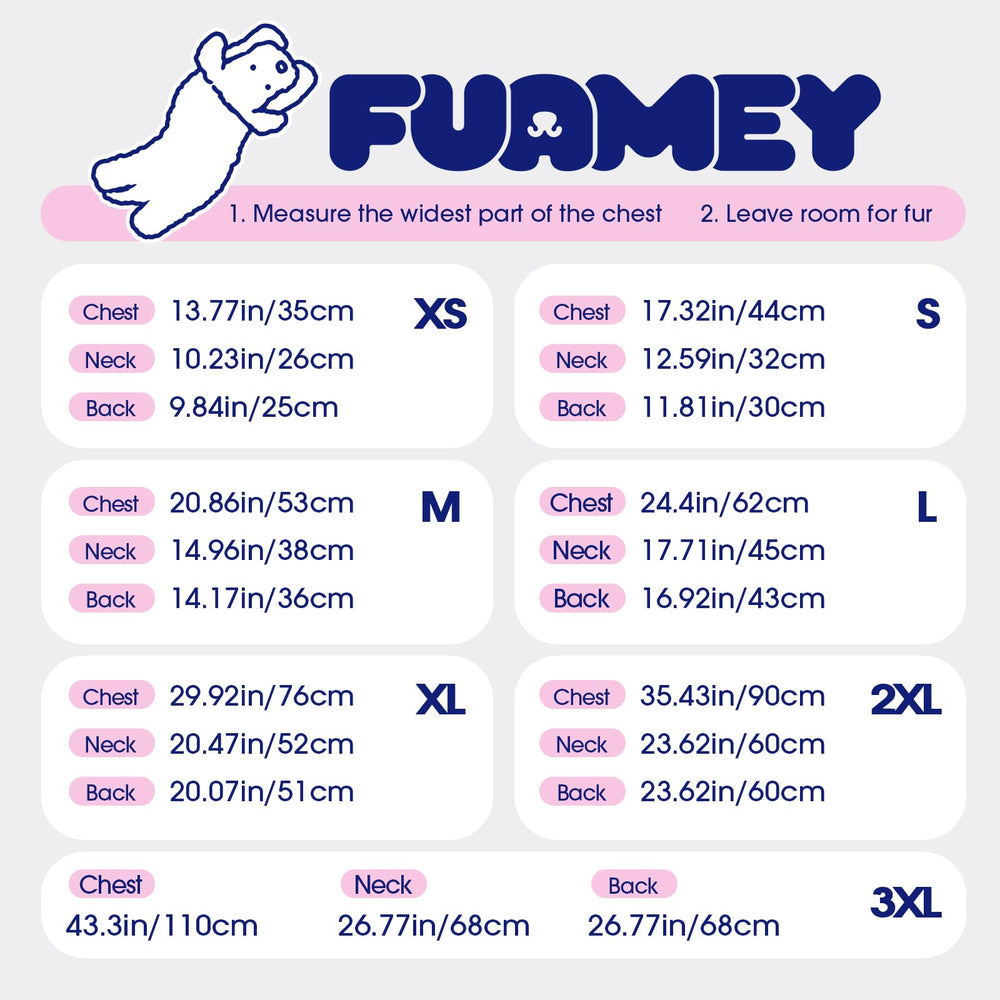 FUAMEY dog coat shown from the back, highlighting the zipper.