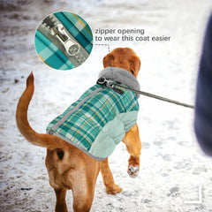 FUAMEY dog jacket fleece lining shown as a close-up detail.