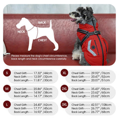 FUAMEY small dog winter coat showing its soft fleece lining.