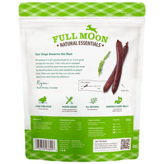 Full Moon Essential Duck Savory Sticks shown in a close-up detail.