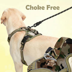 Funfox dog harness detail showing its breathable mesh lining.