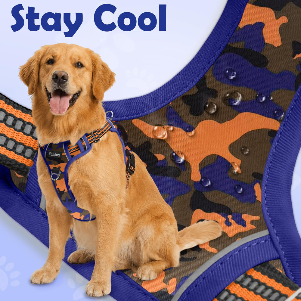 Funfox dog harness quick-release buckle shown fastened.