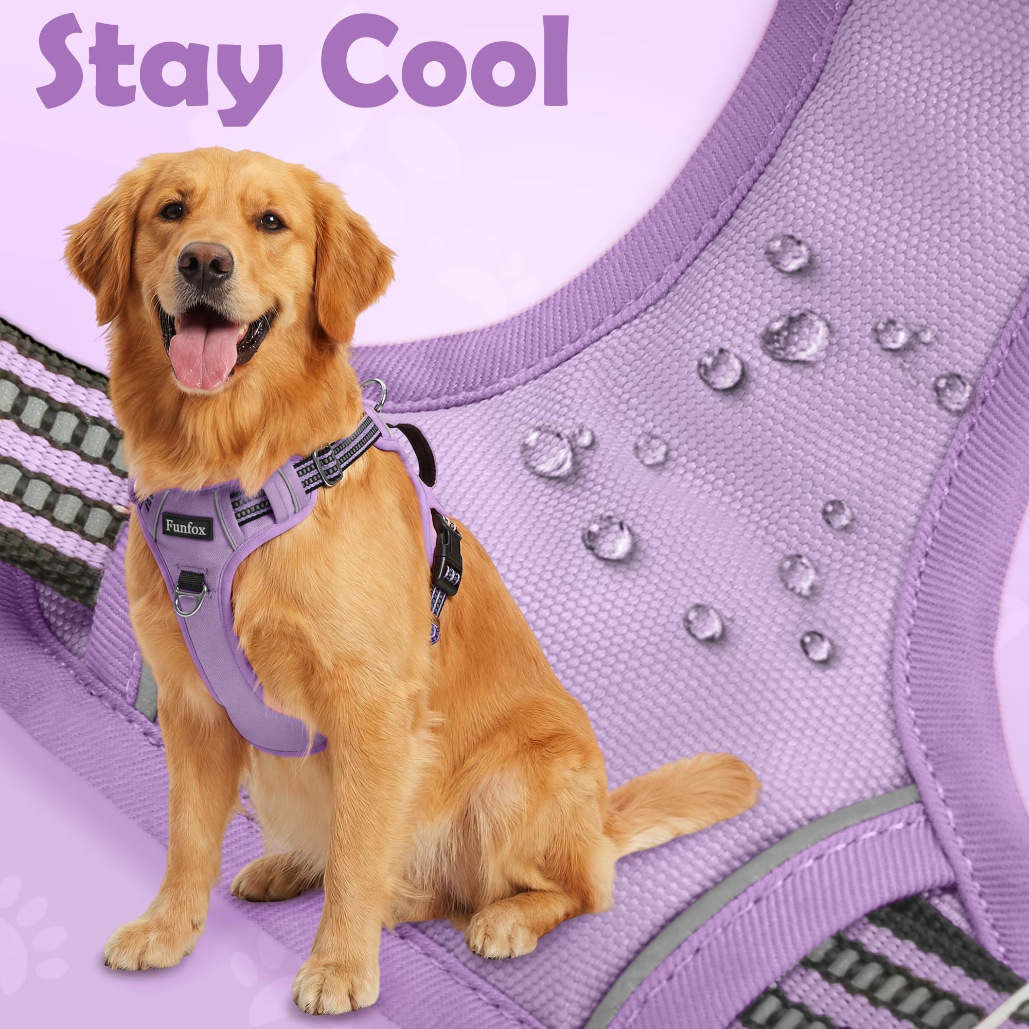 Funfox dog harness vertical control handle shown close up.
