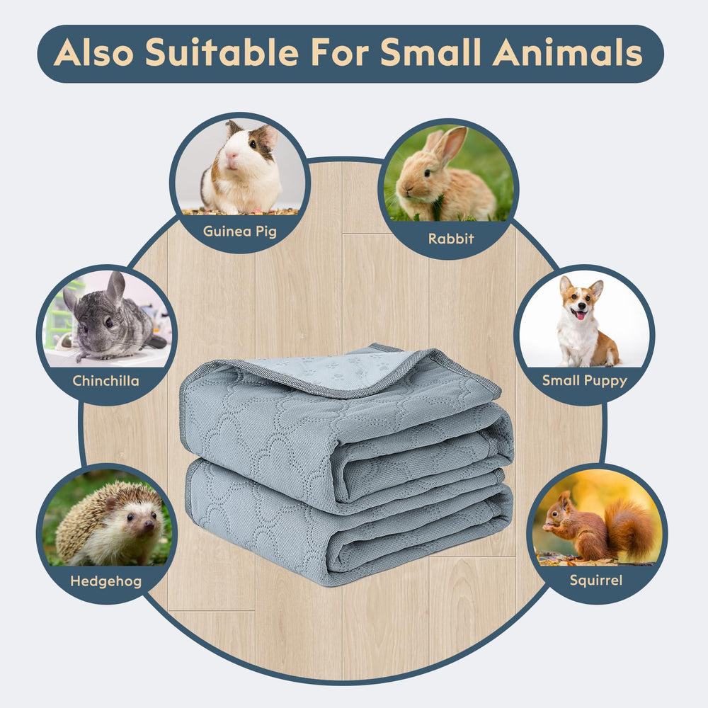 FunFurry pee pad size options shown for different pets and placements.