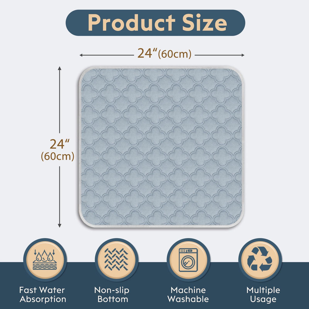 FunFurry washable pee pad close-up showing its absorbent fabric surface.