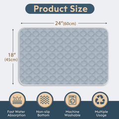 FunFurry washable pee pad with its absorbent top surface visible.