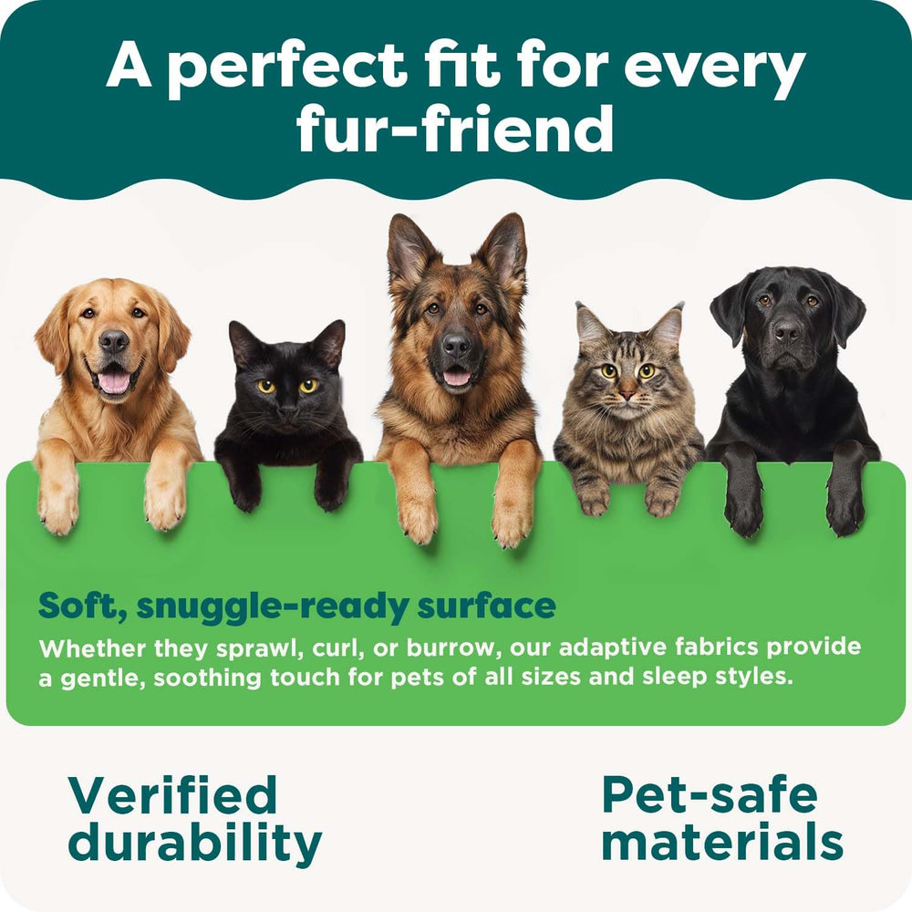 FurHaven cooling gel dog bed photographed from an alternate Brownstone angle.