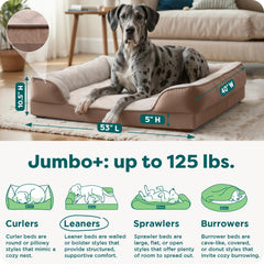 FurHaven cooling gel dog bed showing its wave-textured faux fur sleeping surface.