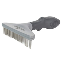 FURminator Grooming Rake close-up of the ergonomic non-slip handle.