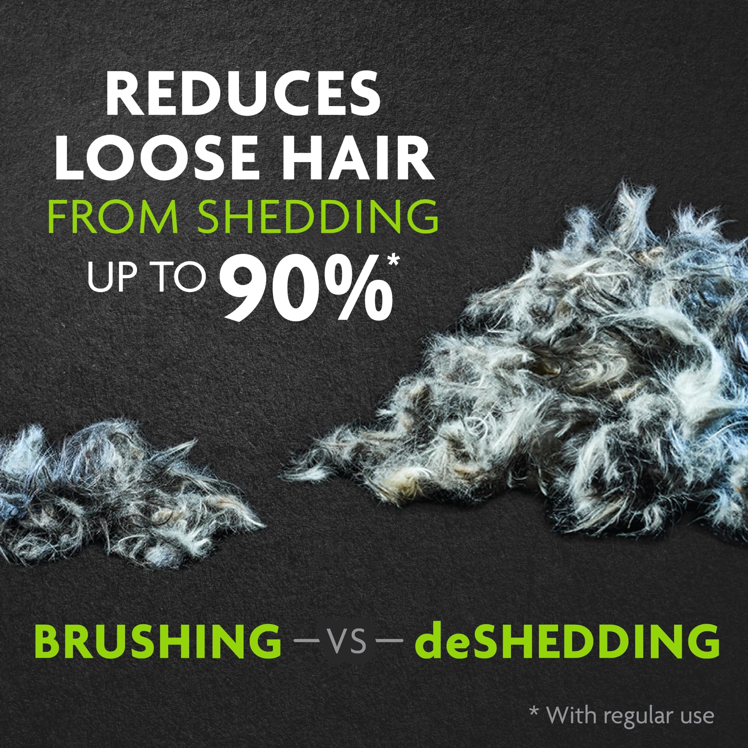 FURminator Medium Dog Undercoat deShedding Tool FURejector button shown close up.