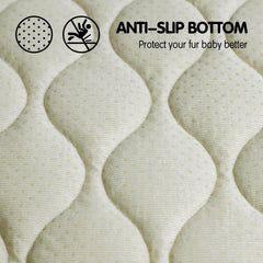 Close-up of the soft surface on the furrybaby Dog Bed Mat.