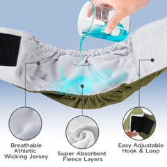 Fuz Bigaza male dog belly band with its hook-and-loop closure visible.