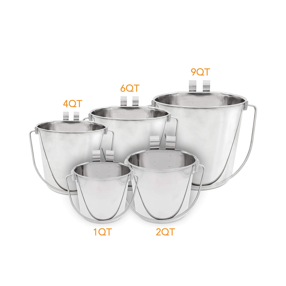 Fuzzy Puppy Pet Products pail showing the contoured carrying handle.