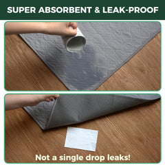 FXW dog pee pad detail showing the waterproof TPU layer.