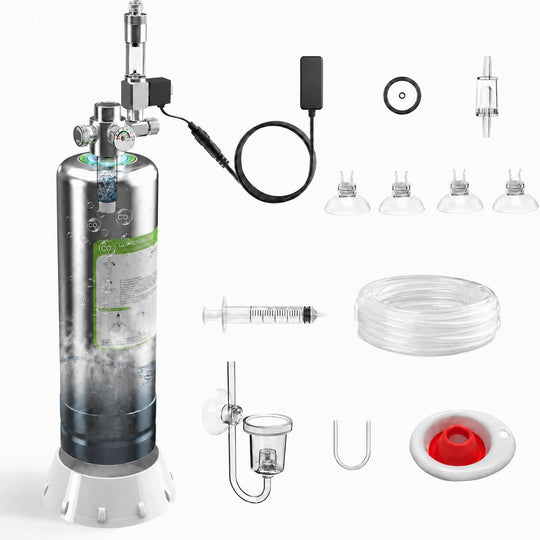 FZONE aquarium CO2 generator kit shown from the front.
