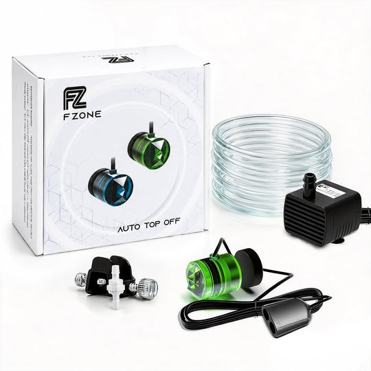 FZONE ATO System shown from the front with its aquarium top-off components.