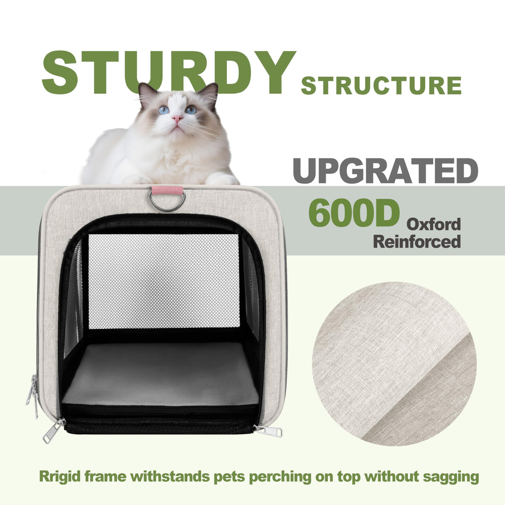 GAPZER cat carrier cushion shown with its reversible fleece and cooling sides.