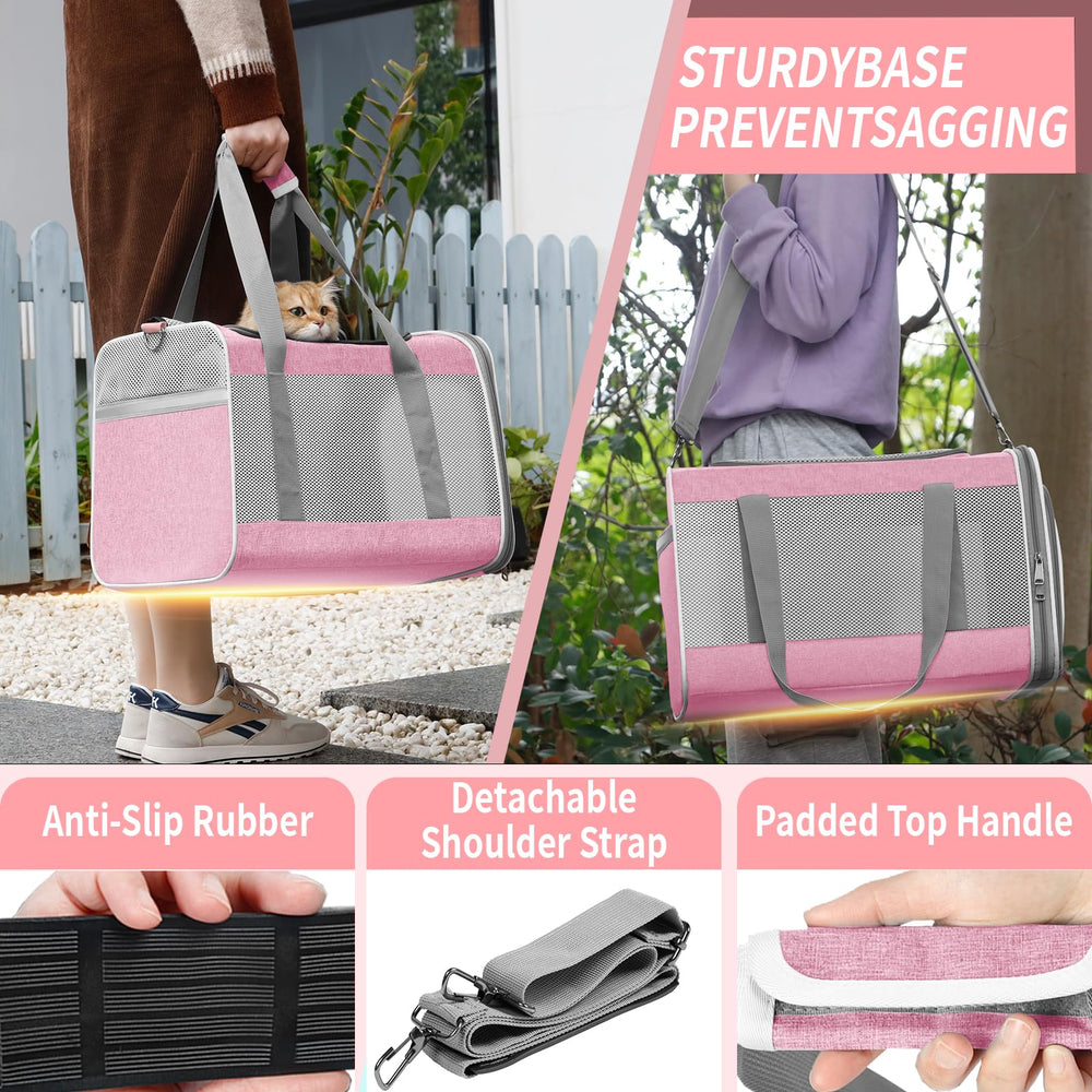 GAPZER large cat carrier shown in use with a pet resting inside.