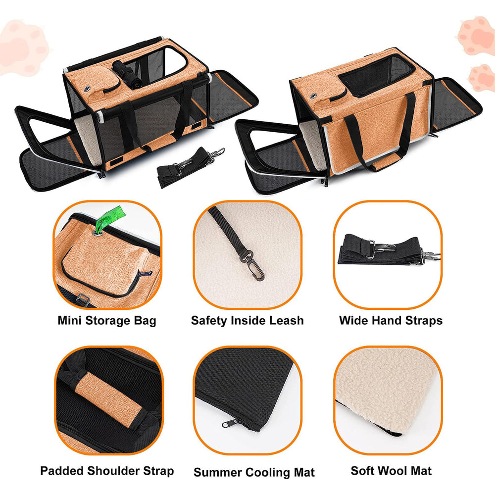 GAPZER pet carrier folded into a storage pad.