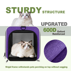 GAPZER pet carrier with its adjustable shoulder strap attached.