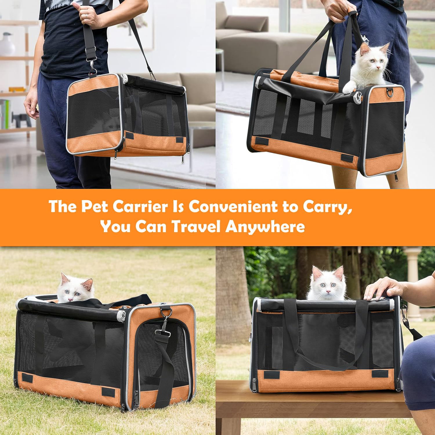GAPZER pet carrier shown with its top entry open.