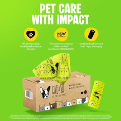 G.A.S dog poop bag opened to show its expanded gussets.