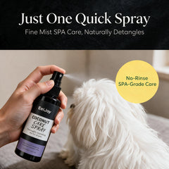 Generic Coconut Care Spray set includes a stainless steel dematting comb.