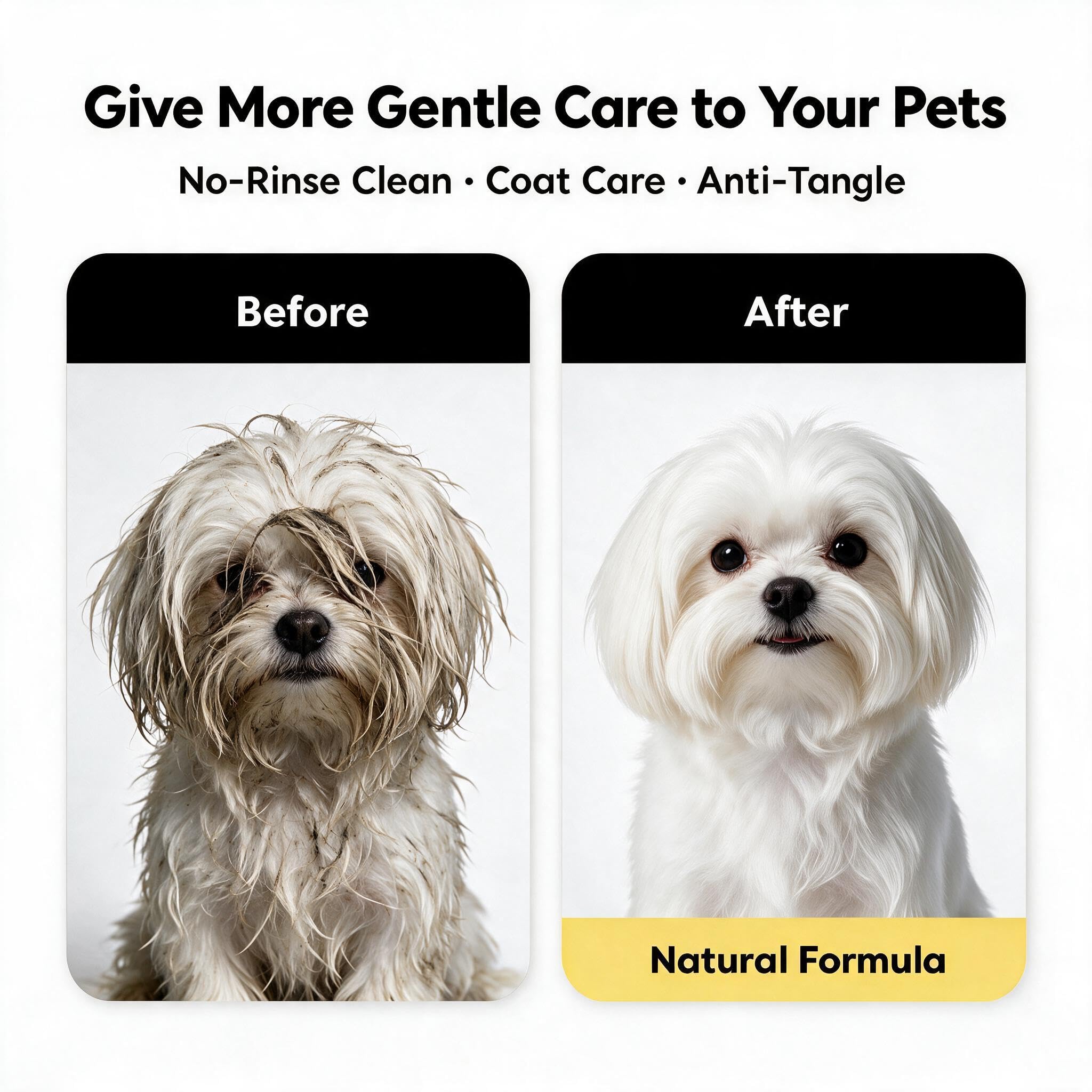Generic Coconut Care Spray bottle and included dematting comb shown together.