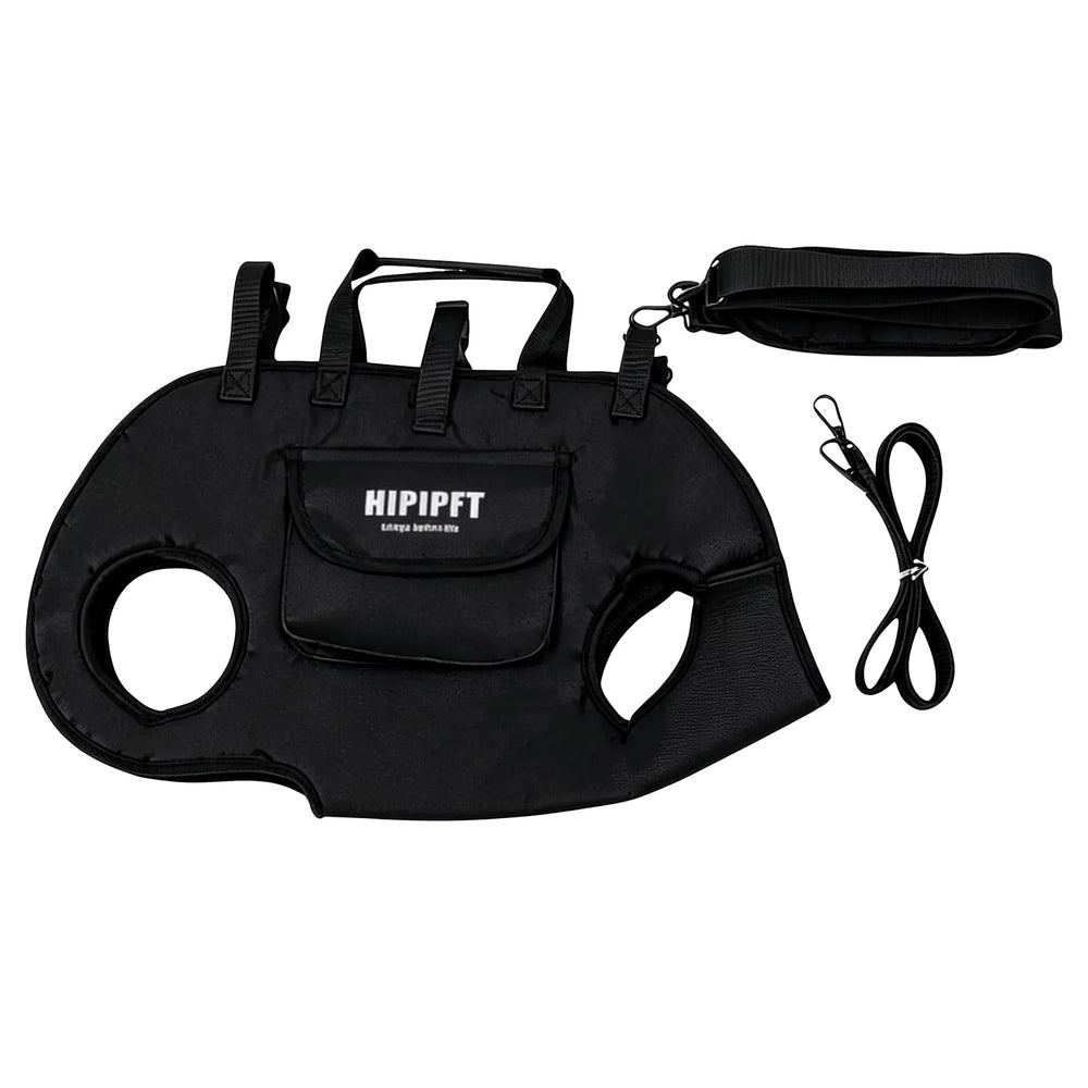 Generic Dog Lift Assist Sling shown from the front in black.