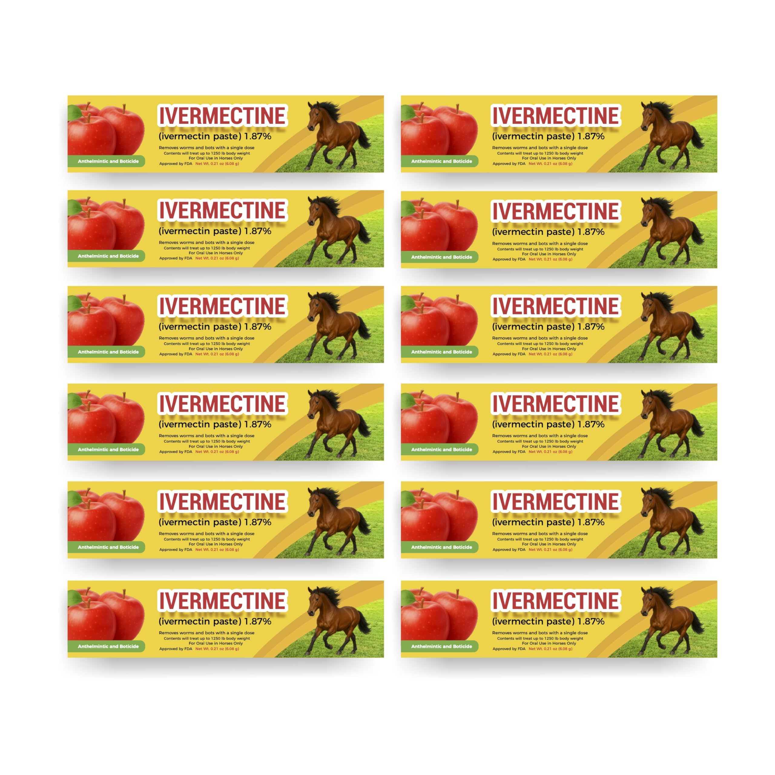 Generic Horse Paste Gel product shown from the front.