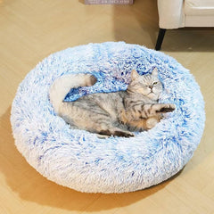 Generic round cat bed shown in its larger size.