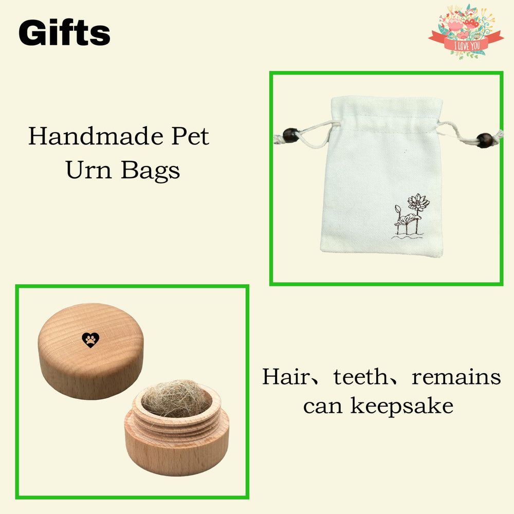 Generic small dog urn showing the lid and closure.