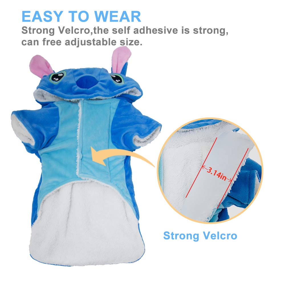 Gimilife dog costume displaying its funny cartoon outfit style.
