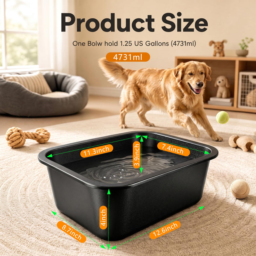 GIXSEGIE stainless steel dog bowl shown from above to highlight its open interior.