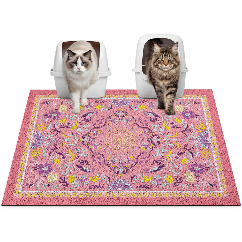 Glittme cat litter mat shown from the front.