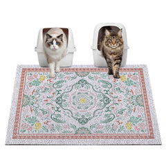 Glittme Cat Litter Mat shown from the front, displaying its full surface.