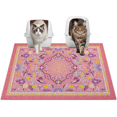 Glittme cat litter mat shown from the front.