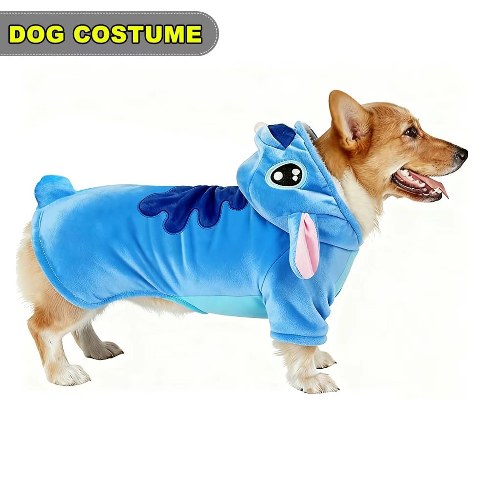 Gmayoo dog costume shown with its available size options.