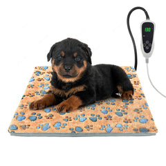 GOLOPET cat heating pad shown from the front with its apricot cover.