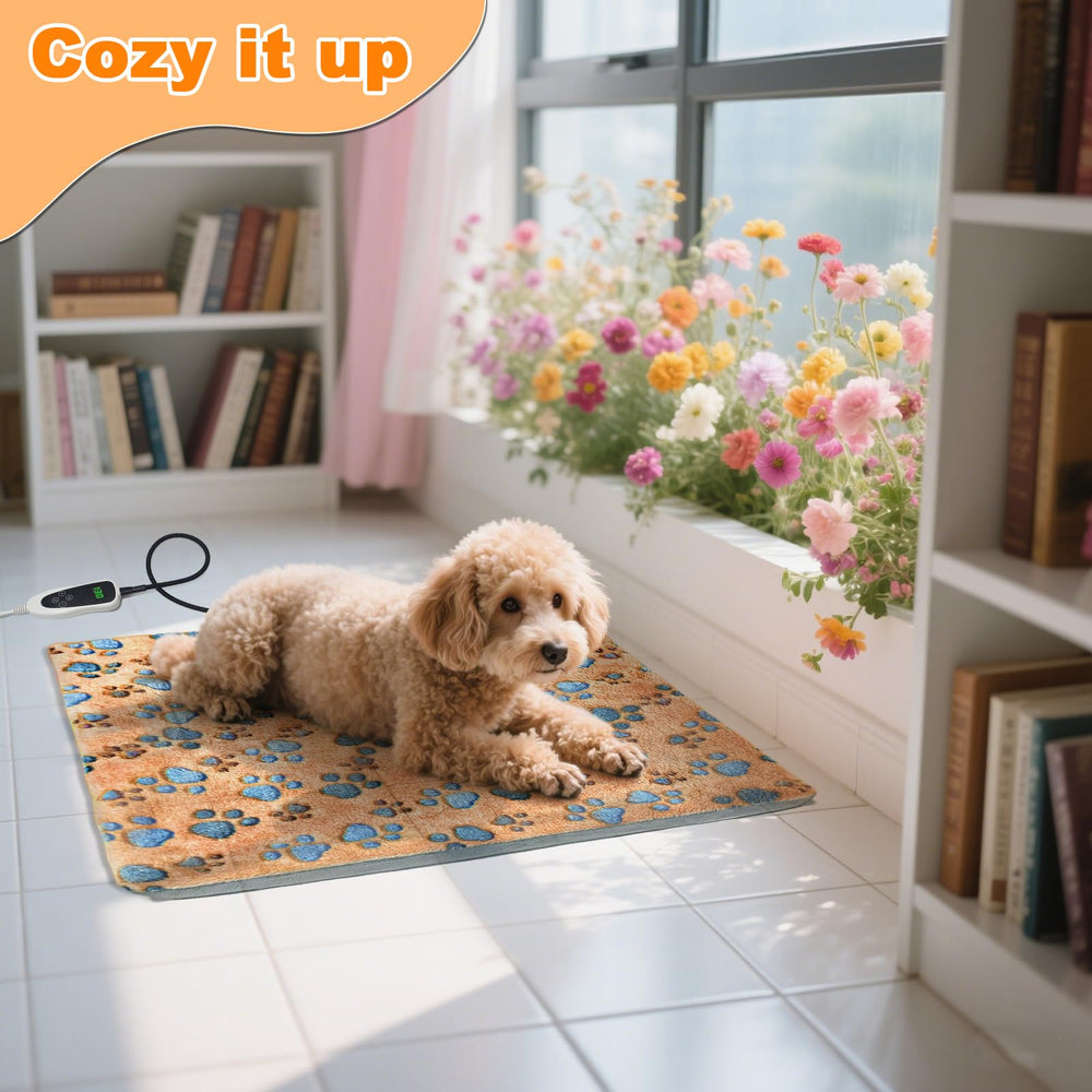 GOLOPET cat heating pad with its detachable cover removed.
