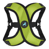 Gooby Comfort X Step-in Lite Harness shown from the front in green.